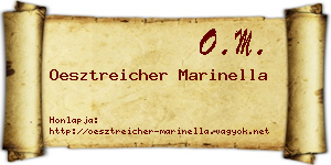 Oesztreicher Marinella névjegykártya